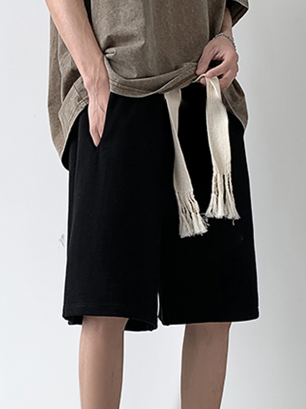 Herren-Shorts mit festem Kordelzug und lockerem Schnitt-3