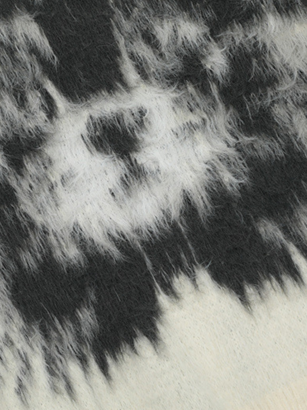 Herren Vintage Abstrakter Kitty Jacquard Pullover Pullover-2