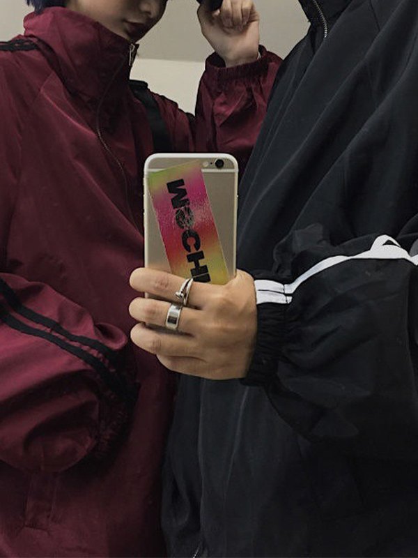 Jacke mit Reißverschluss und Kontraststreifen-3