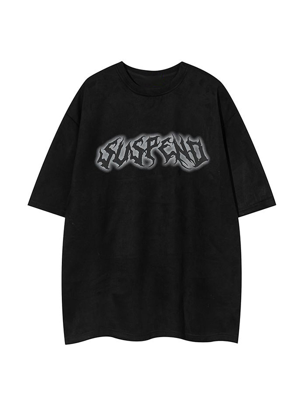 Kurzarm-T-Shirt mit Street-Schmetterlings-Print für Herren-1