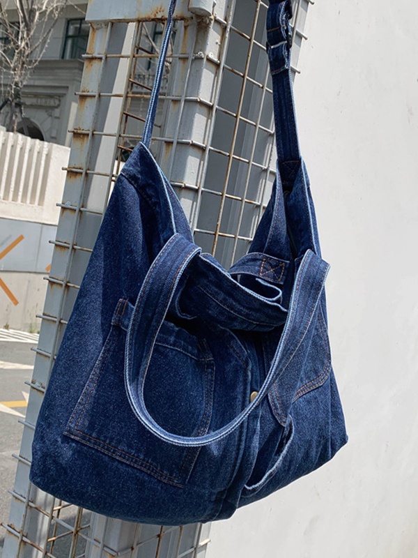 Große Shopper-Tasche aus Vintage-Denim-2