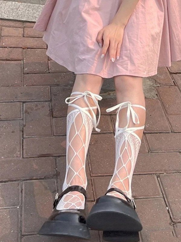 Wickeln Sie lange Socken mit Krawattenausschnitt-1