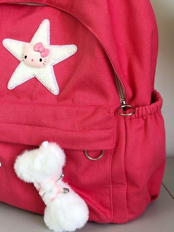 Fuzzy Bone Star verschönert Rucksack-5