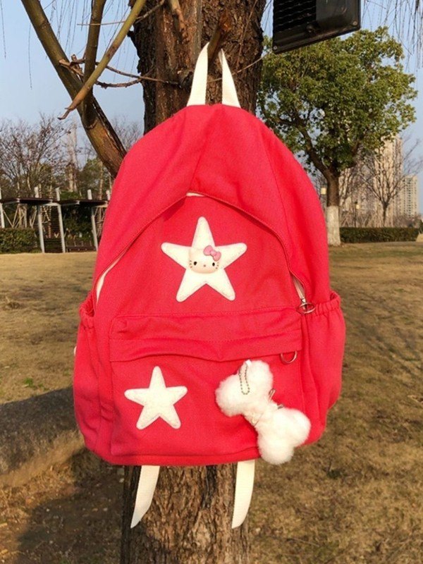 Fuzzy Bone Star verschönert Rucksack-4